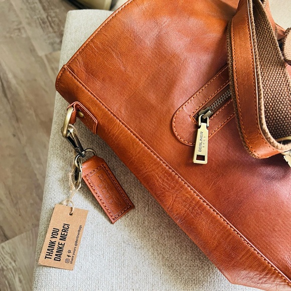 BERLINER BAGS Genuine Leather Shoulder Bag Siena, Handbag, Crossbody Bag - Picture 7 of 8